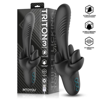 Intoyou vibrador triple lengua "Triton"