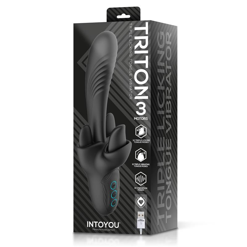 Intoyou vibrador triple lengua "Triton"