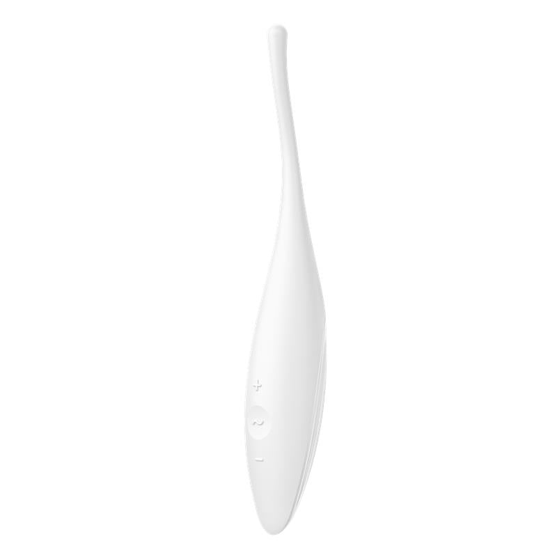 Satisfyer vibrador de punta giratoria con app "Twirling Joy" - Blanco