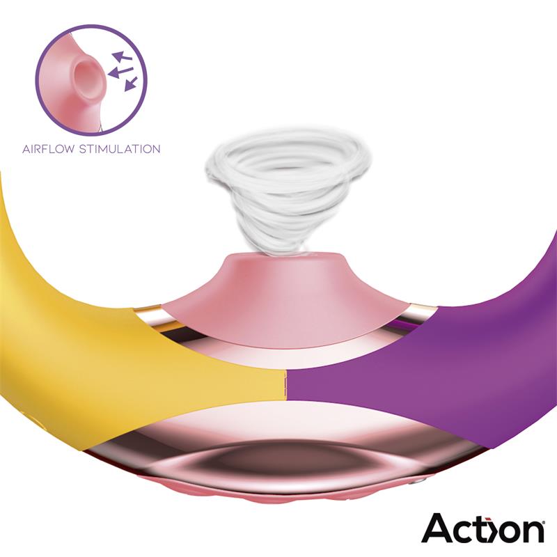 Action succionador de clítoris con finger y vibración "Two Lovers 3 in 1"