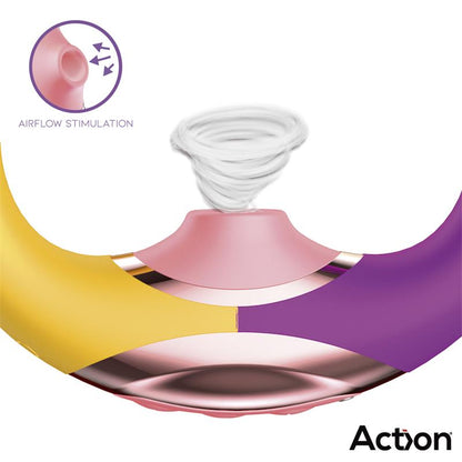 Action succionador de clítoris con finger y vibración "Two Lovers 3 in 1"