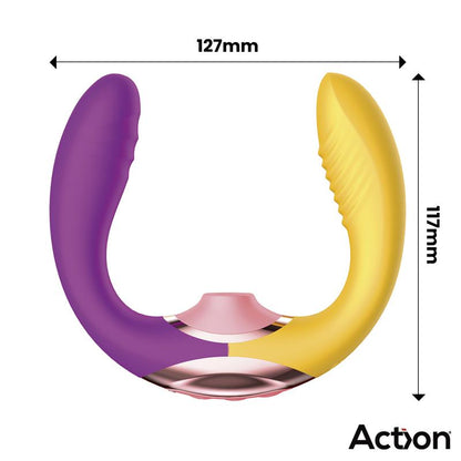 Action succionador de clítoris con finger y vibración "Two Lovers 3 in 1"