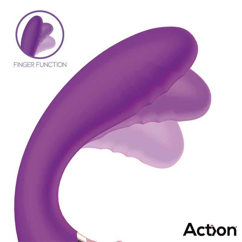 Action succionador de clítoris con finger y vibración "Two Lovers 3 in 1"