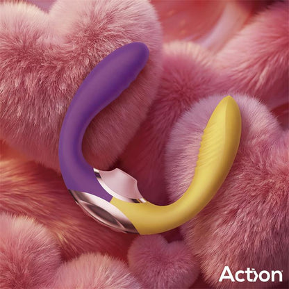 Action succionador de clítoris con finger y vibración "Two Lovers 3 in 1"