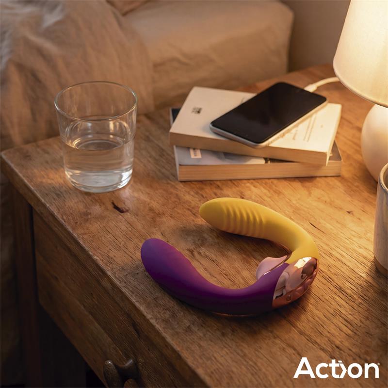 Action succionador de clítoris con finger y vibración "Two Lovers 3 in 1"