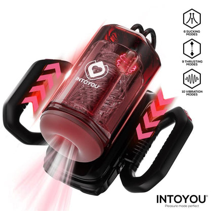 Intoyou masturbador masculino con succión, empuje y vibración "Vexor"