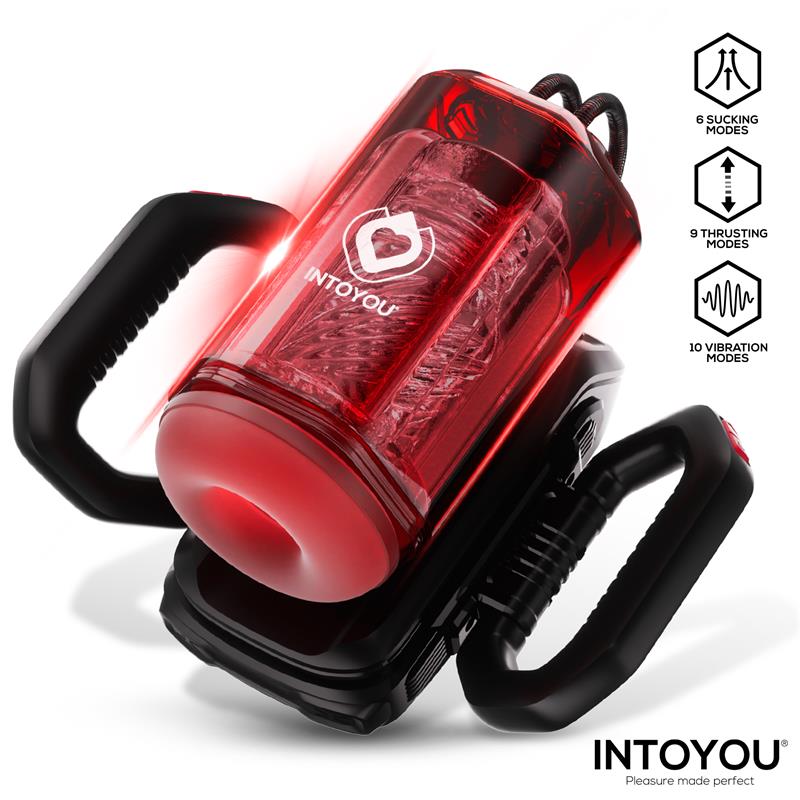 Intoyou masturbador masculino con succión, empuje y vibración "Vexor"
