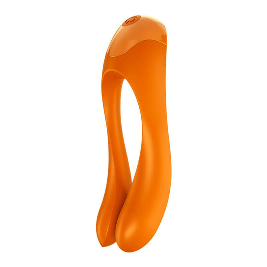 Satisfyer vibrador de dedo con dos motores "Candy Cane"
