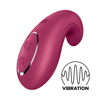 Satisfyer vibrador lay-on con dos motores "Dipping Delight" - Rojo