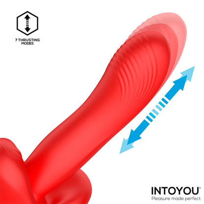 Intoyou vibrador con thrusting y mordisqueo "Vyron"