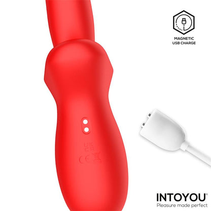 Intoyou vibrador con thrusting y mordisqueo "Vyron"