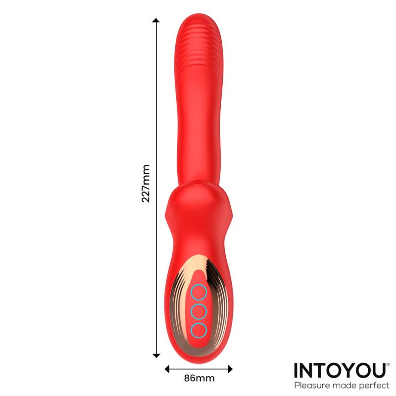 Intoyou vibrador con thrusting y mordisqueo "Vyron"