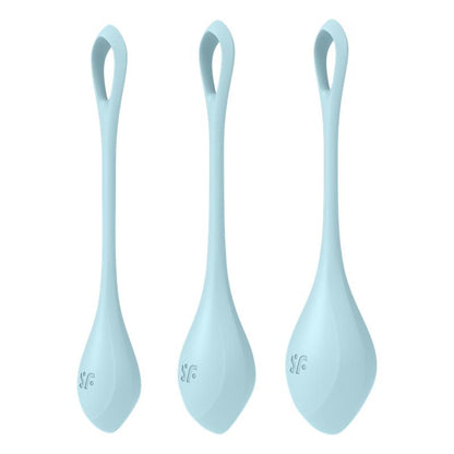 Satisfyer bolas chinas para el suelo pélvico "Yoni Power 2" - Azul claro